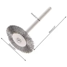 10 шт. 22 мм Платиновое лезвие Проволока из нержавеющей стали колеса кисть, дремель роторный инструмент для мини-ДРЕЛЬ Dremel полировки Dremel