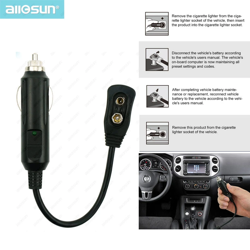 9v cigarette lighter adapter