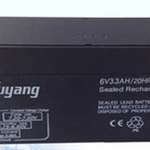 6 V 3.3AH свинцово-кислотный аккумулятор Перезаряжаемый с клапанным регулированием батареи