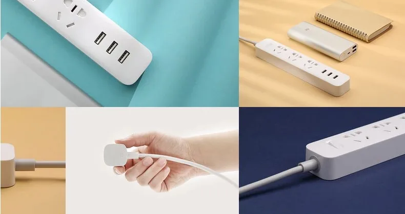 Xiaomi Mi, умная розетка, 3 USB удлинительная розетка с розеткой, стандарт Австралии
