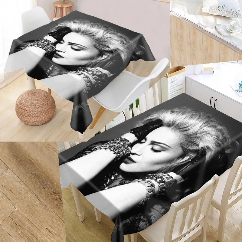 

Square Wedding Tablecloth Best Madonna 01 Table Cloth Oxford Print Rectangular Waterproof Oilproof Table Cover