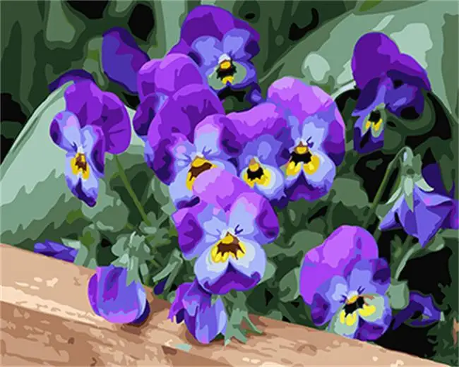 

DRAWJOY Framed Oil Paint DIY Painting By Numbers Painting&Calligraphy Coloring By Numbers Flower For Home Decor