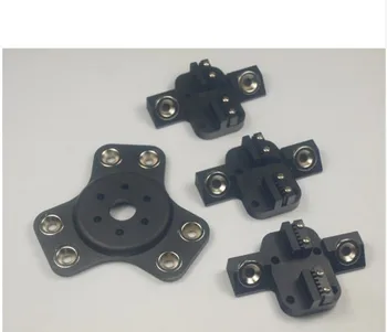 

Reprap Delta Kossel k800 metal magnetic effector+ carriage kit For DIY 3d printer aluminum black color anodized