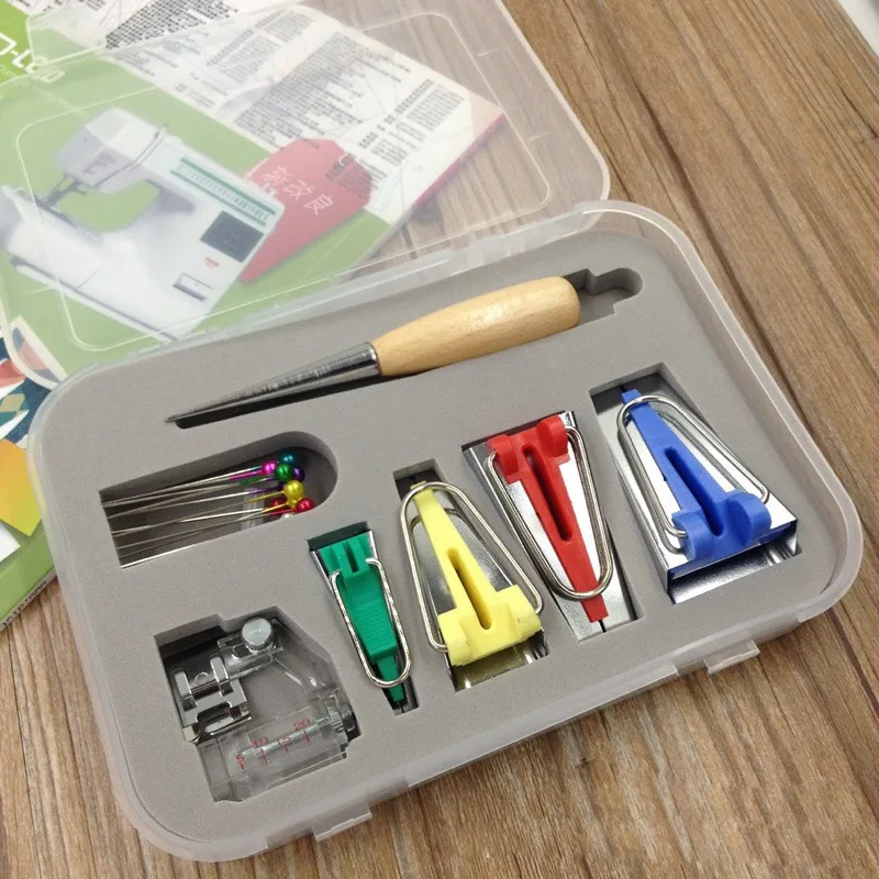 

Hot Sales Machine Tools Sets Binding Sewing Multifunction Sewing Bias Tape Maker Set DIY Patchwork Quilting Tool