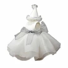 BBWOWLIN Formal Gowns Baby Girl Dress Vestido Infantil for 1 Year Birthday Christmas Wedding Party Christening