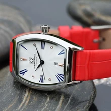 Швейцарские роскошные Брендовые Часы женские карнавальные японские кварцевые женские часы водонепроницаемые цвета натуральная кожа reloj hombre C8823-5