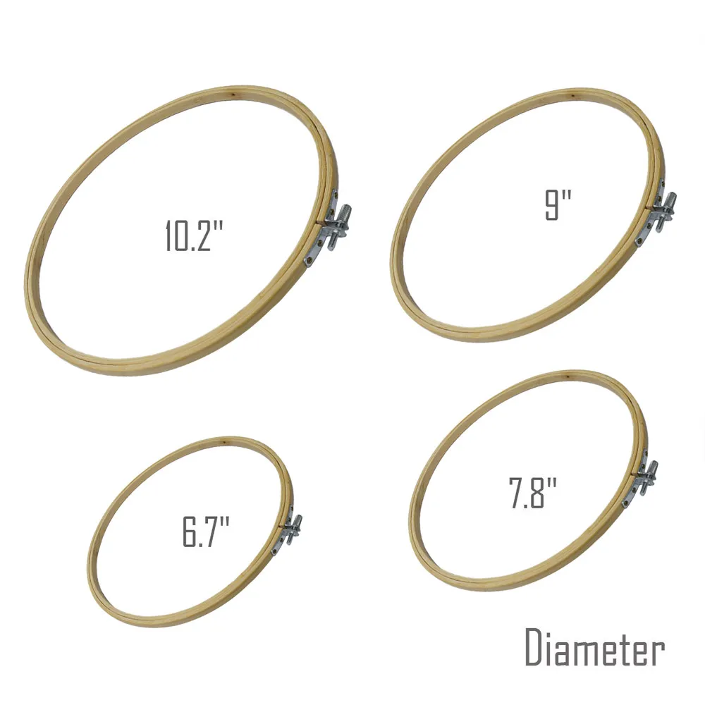 

4 PCS Embroidery Hoops Frame Needlework Cross Stitch Tools Set 17/20/23/26cm Cross stitch hand DIY home craft sewing tool 20