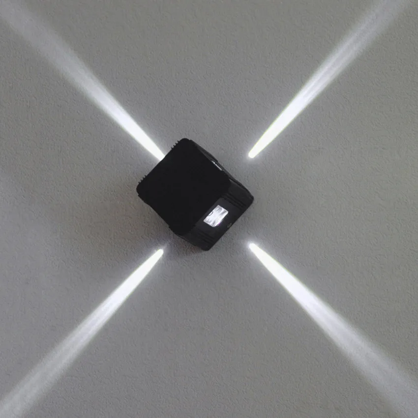 

4w Modern Cross Star Wall Lamp Home Wall Decoration Light Outdoor Waterproof IP65 Wall Lights Outside Public Wall Lighting BL90