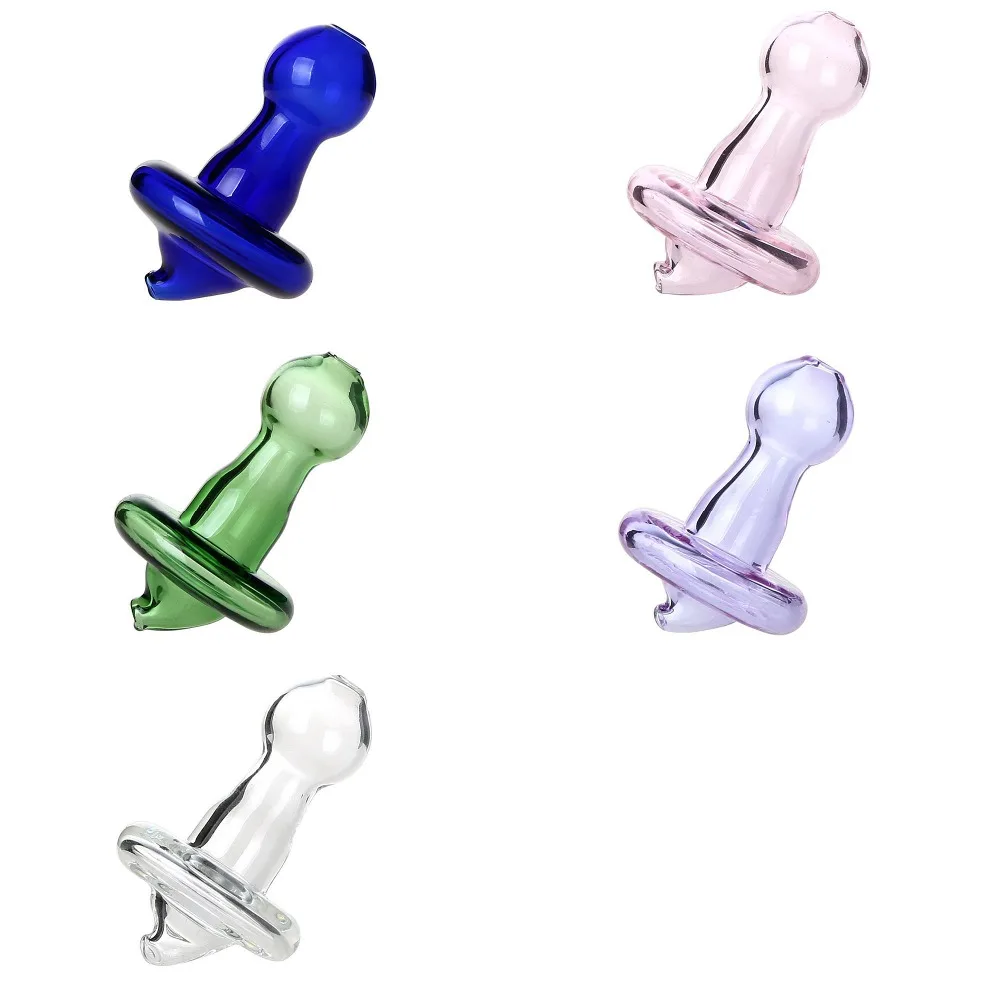 

Smoking Dogo New ArrivalsUniversal Colored Glass UFO Carb Cap dome for Glass Water Pipes Quartz Banger Nails