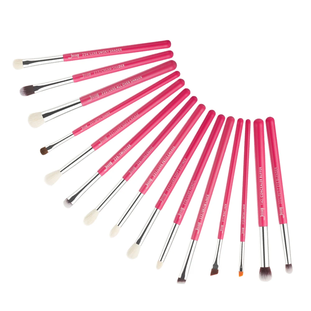 Preise Jessup Schönheit 15Pcs Make Up Pinsel Set Dropshipping pinceaux maquillage Mehrere Farben EyeLiner Shader Concealer Pinsel