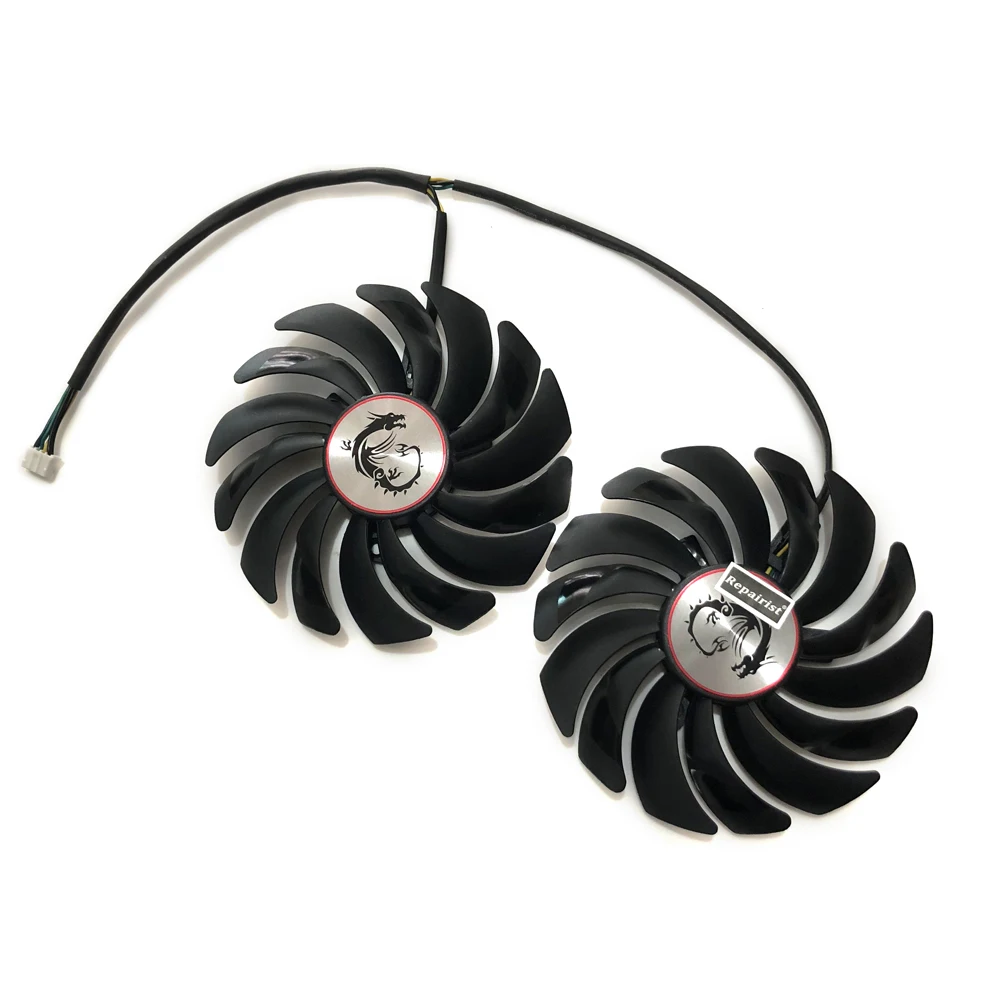2 шт./лот кулер для компьютера RX470 охлаждение для видеокарты вентилятор для MSI RX570 RX 470 игровой 8G gpu-графика охлаждения карты