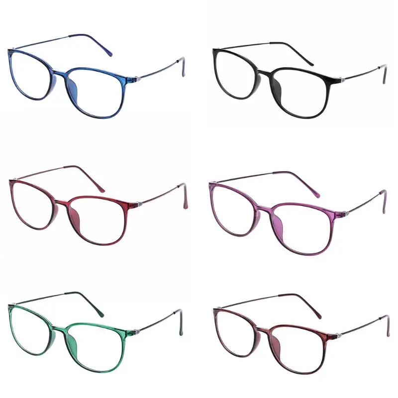 

New 2019 Fashion Unisex Eyeglasses Frame Women Men Eyewear Reading Glasses 6 Colors Eye Glasses Brand New