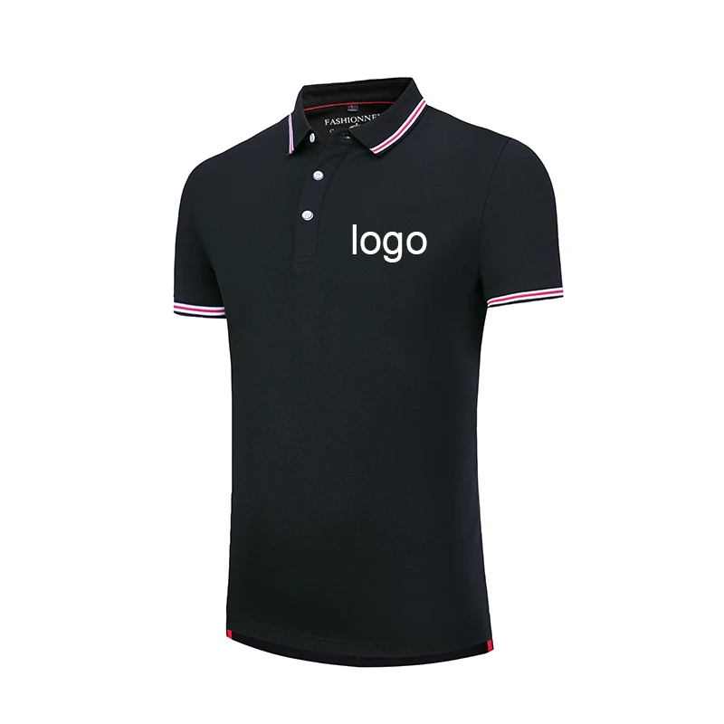 Meilleur 2019 nouveau design homme polo chemise imprimé logo personnalisé couleur pure revers chemise