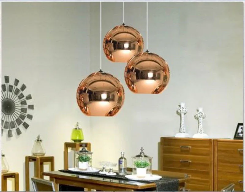 Mirror Glass Ball Pendant Lamp-11