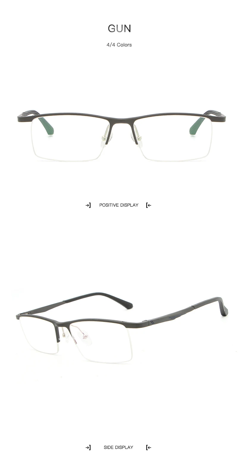 HDCRAFTER, мужские оправы для очков по рецепту, металлическая оптическая оправа для очков, брендовые дизайнерские прозрачные очки для чтения для мужчин и женщин