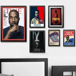 Kanye West Жизнь Пабло рэп хип-хоп Super Star Книги по искусству Принт плакат шелка свет холст настенная живопись картина домашний Декор