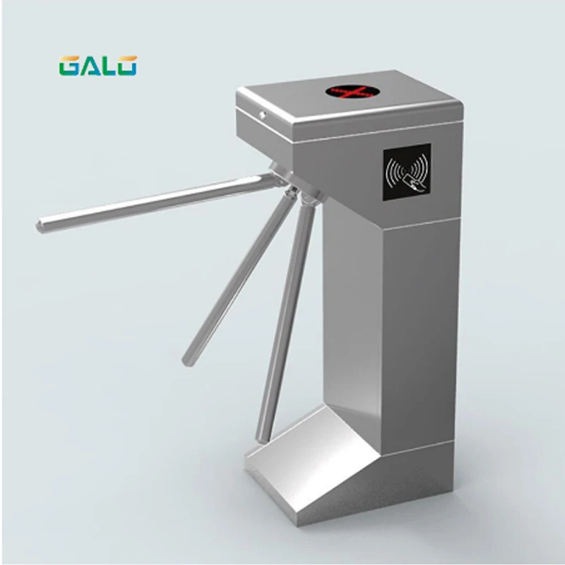

Good performance biometric identification automatic tripod turnstile with RFID card reader