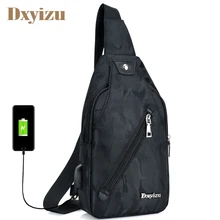 Мужские камуфляжные нагрудные сумки повседневные сумки Универсальные мужские сумки на плечо с прорезным карманом однотонные мужские модные нейлоновая нагрудная сумка