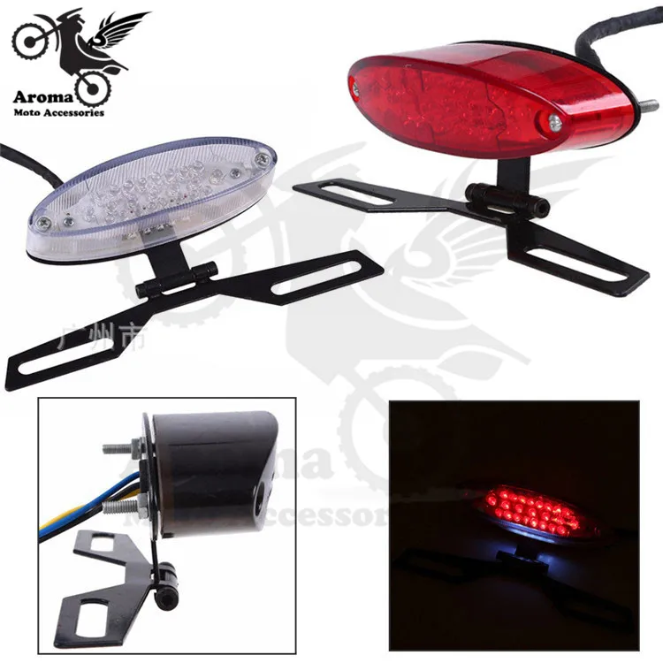 

3 colors available motorbike brake light for suzuki honda yamaha with bracket moto rear indicator flashers motorcycle tail light