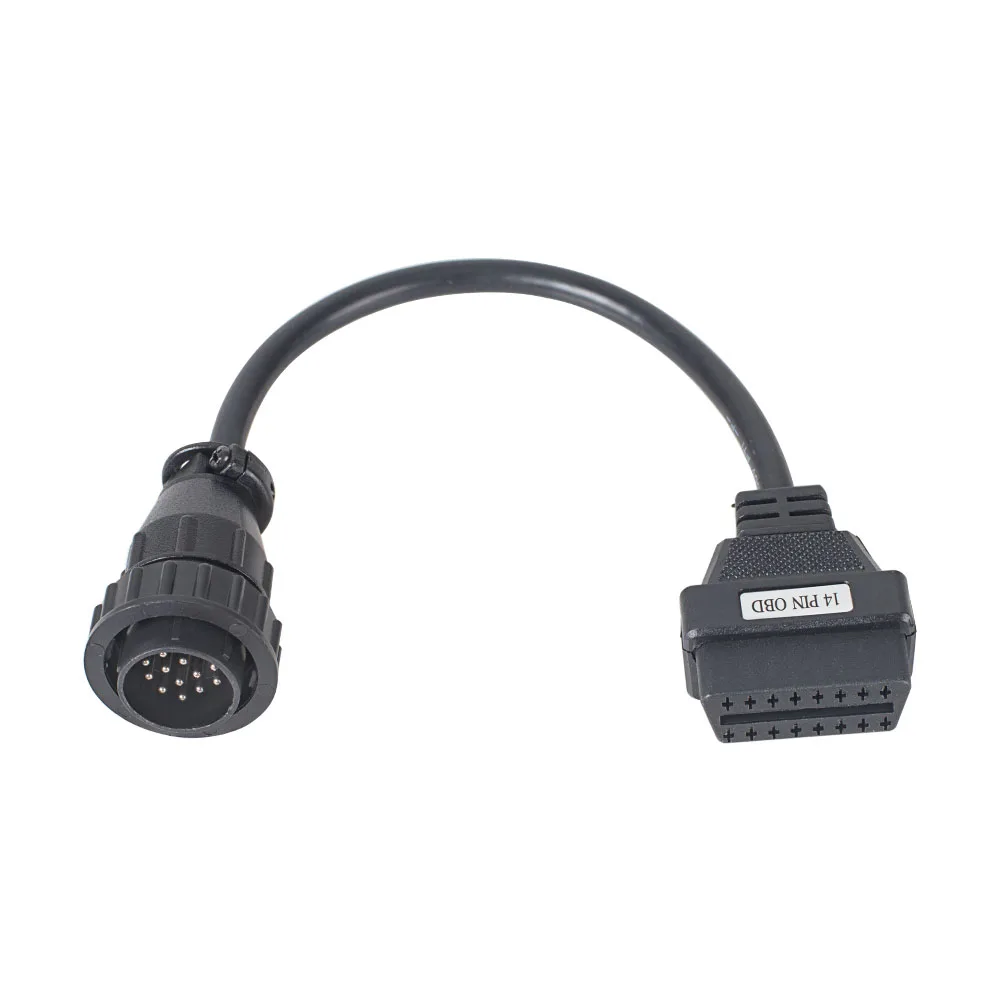 OBDII 14pin кабель для Бенц Спринтер OBD2 16pin Женский 14 контактный диагностический разъем для Mercedes 14pin и тремя вариантами крепления