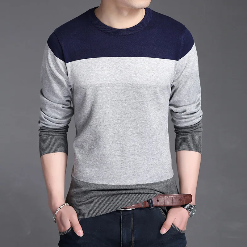 Good Quality New Arrival Casual Pullover Men Autumn Round Neck ...