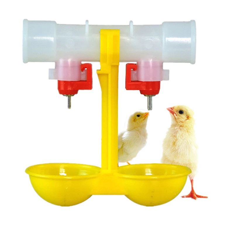 Misterolina Drinking For Chickens Plastic Double Heads Drinker Cup