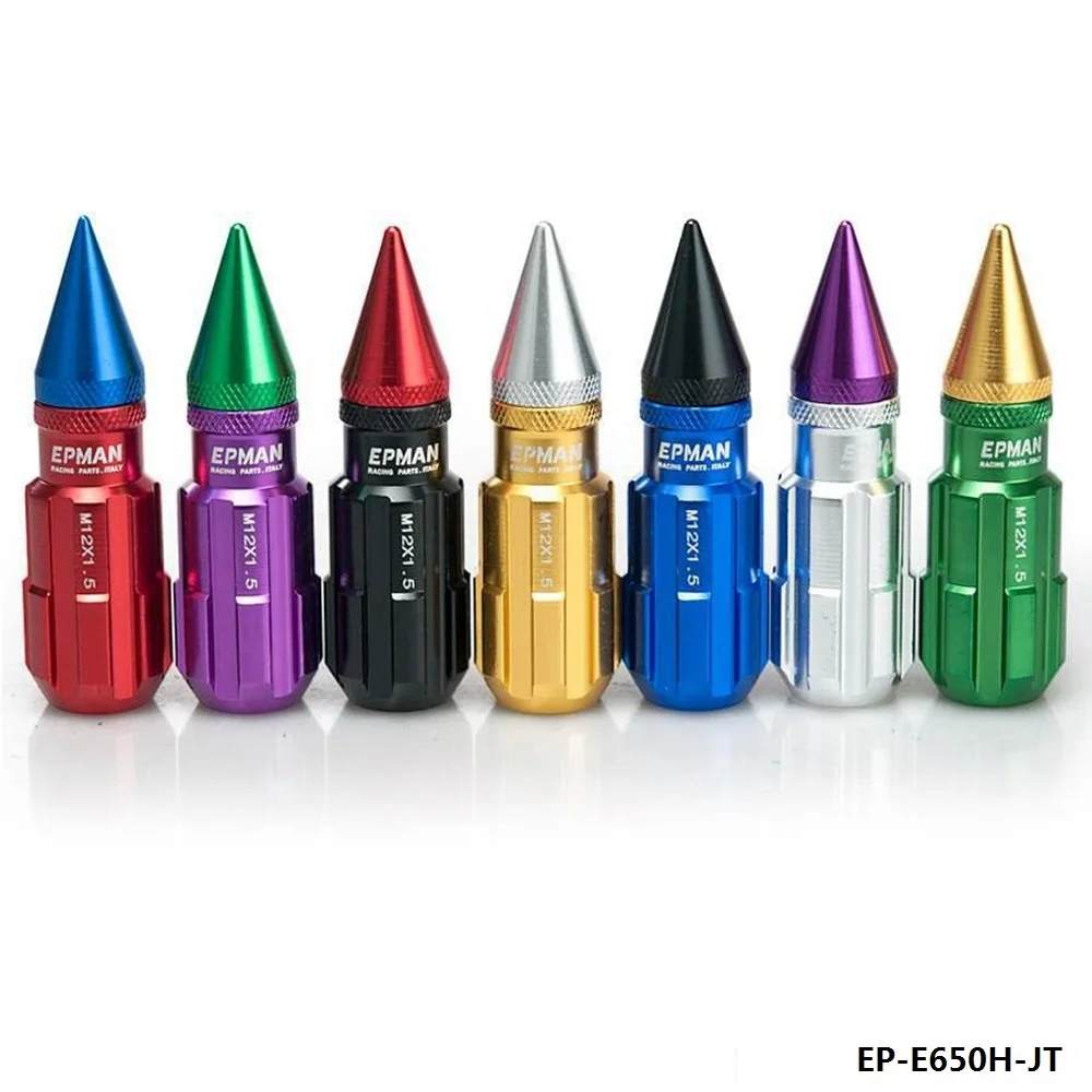 

AUTHENTIC EPMAN FORMULA WHEELS LOCK LUG NUTS M12x1.25 / M12x1.5 20PCS WITH SPIKES EP-E650H-JT-ALBZ