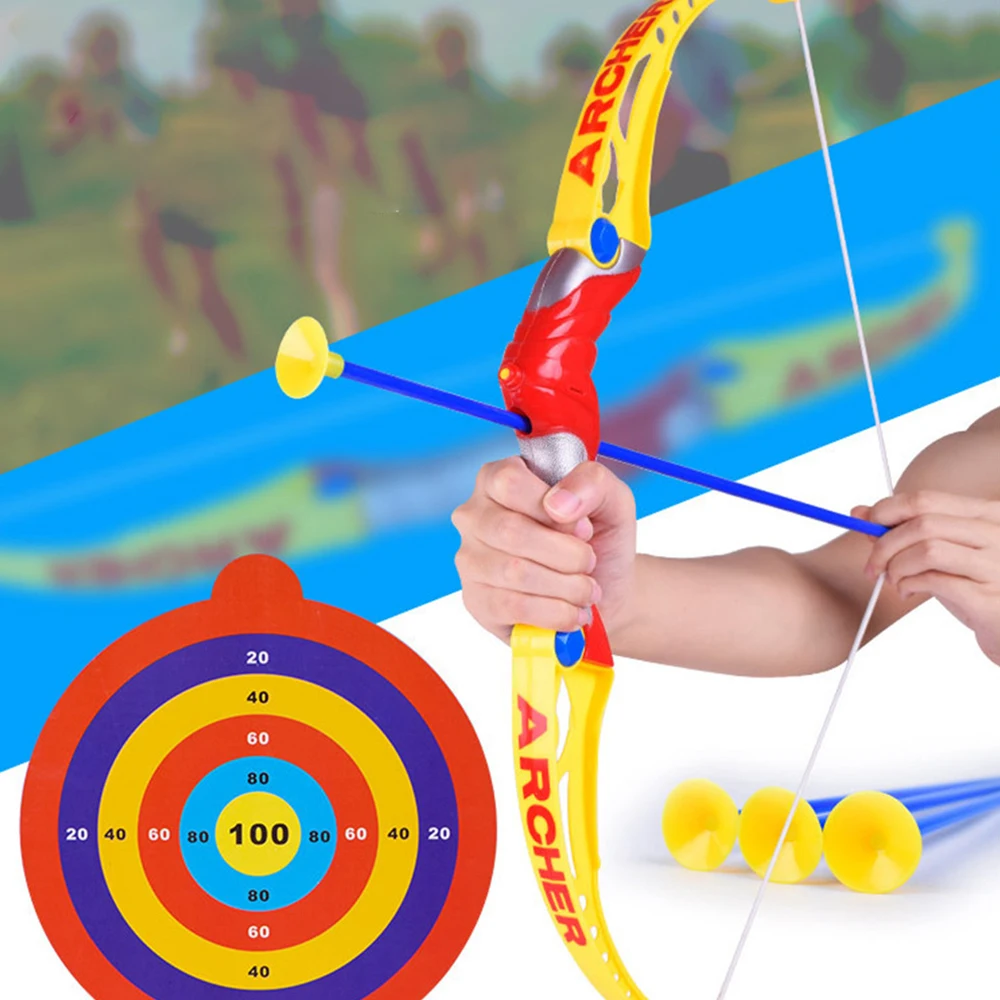 Children's Simulation Military Model Boy Sports Suction Cup Soft Slingshot Arrow Toy Indoor Sports Learning Culture LH1555