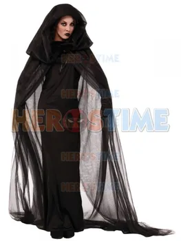 

Halloween Costumes Mysterious And Scary Black Witch Dress