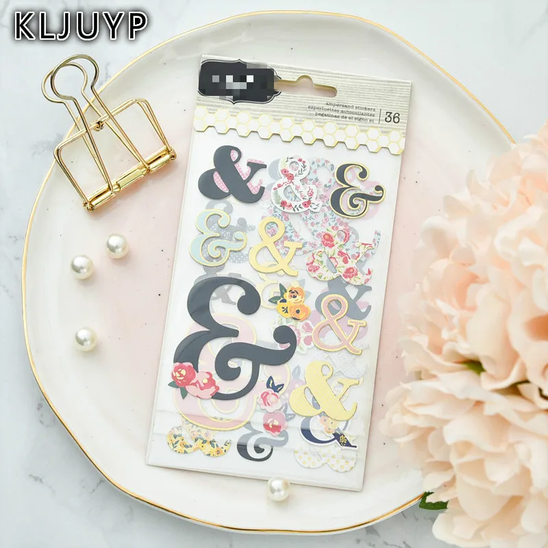 

KLJUPY 3pc Symbol 3D Die Cut Self-adhesive Stickers for Scrapbooking Happy Planner/Card Making/Journaling Project