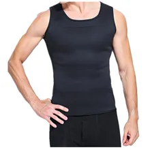 RiauDe мужской высококачественный неопрен пота тела жилет усиленная Талия похудение жилет тело похудение колготки с высокой талией