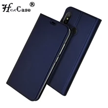 For Xiaomi MI A2 Lite Case Soft PU Stand Book Cove