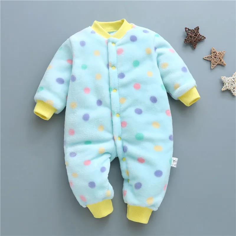 Комплект детской одежды для мальчиков Комбинезоны для девочек коралловый милый младенческой комбинезон для малышей, комбинезон детский костюм из одного предмета - Цвет: Blue color point