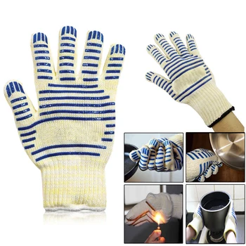 

Universal Kitchen Microwave Oven Glove Gloves Heat Proof Resistant 250 Degree Cooking Tools for Right Left Hand Protective