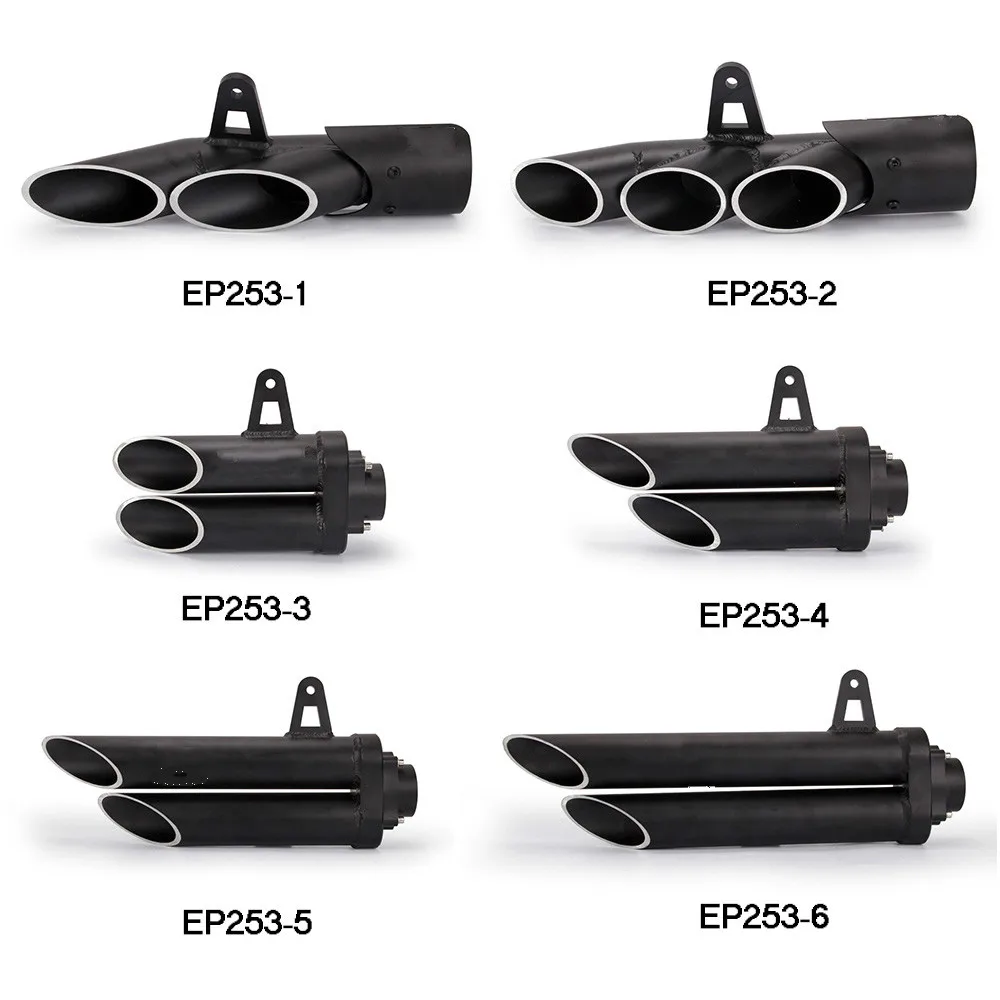 

FLY5D All Black Stainless Steel Exhaust Pipe Exhaust More Convenient Durable And Firm Suitable for Universal Car And Bike