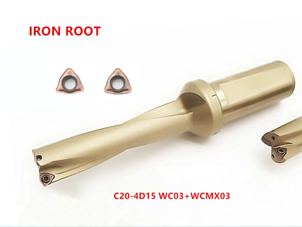 Индексируемая дрель New1P C25-4D15 WC03 U drill + 2P WCMX030208-FZ 6115 | Инструменты