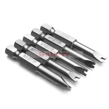 

5pcs 50mm 1/4 Inch Hex Magnetic U Shaped Screwdriver Bits Screwdriver