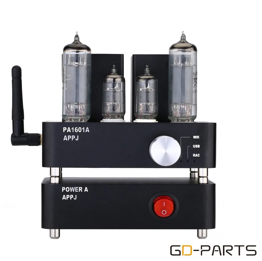 APPJ PA1601A Mini 6J4 6P14 Vacuum Tube Amplifier Smart DAC