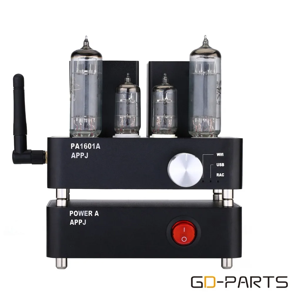 Вакуумный ламповый усилитель APPJ PA1601A Mini 6J4 6P14 умный ЦАП Wi Fi Bluetooth SD карта USB
