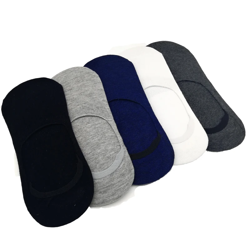 Носки Banboo & Cotton мужские короткие модные повседневные невидимые тапочки с
