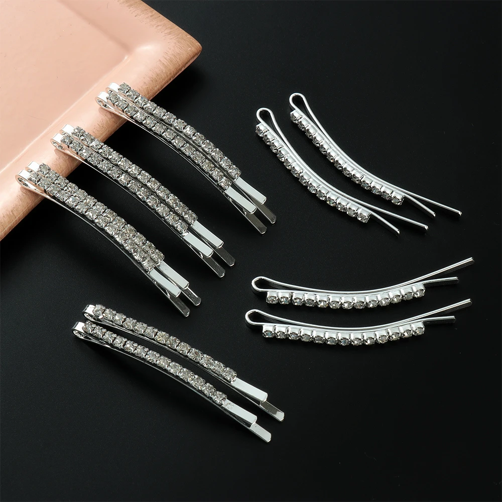 

2pc Crystal Rhinestone Barrette Hairclip Fashion Women Hair Clip Hair Small Crystal Girl Hair Accessorie