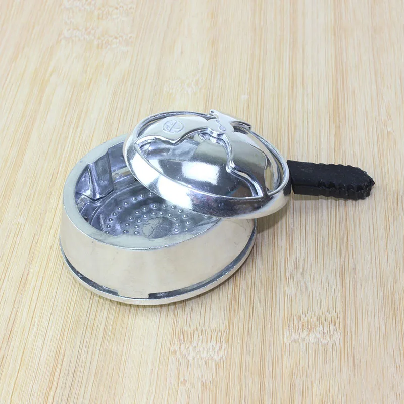 Silver Hookah Head Bowl Device Aluminum Charcoal Cover Adjustable the