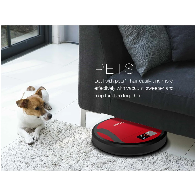 

DIQEE Robot Vacuum Cleaner, Max Power Suction Robotic Vacuum, Self-Charging, Remote Control Cleans Hard Floors/Thin Carpets