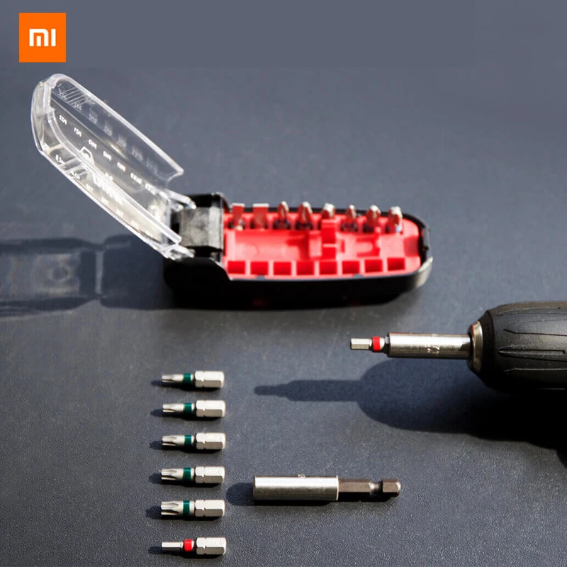 

Original Xiaomi Mijia Wiha crocodile mouth bit black 17 piece set Ingeniously plug and play for a variety of occasions