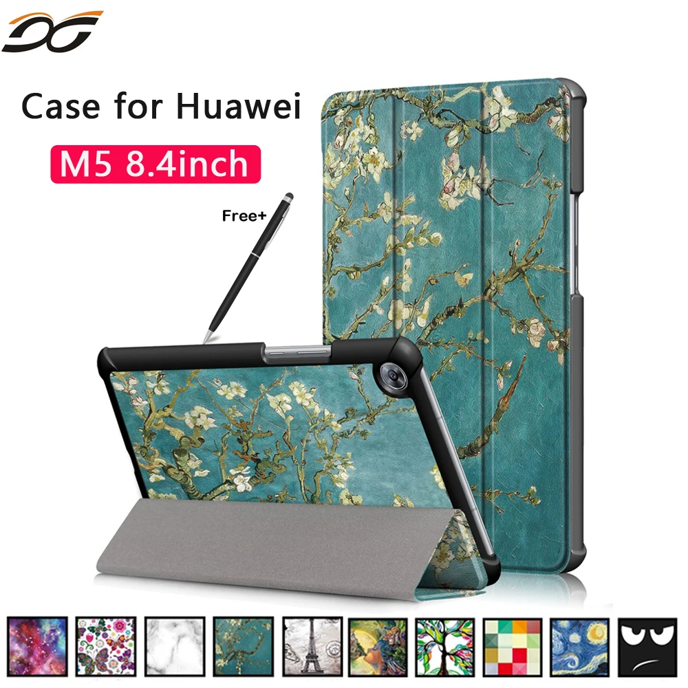 

For Huawei MediaPad M5 8.4 Case Xinysan New Colofrful Protective Skin Cover For Huawei Tablet PC M5 8.4inch 2018+free Stylus