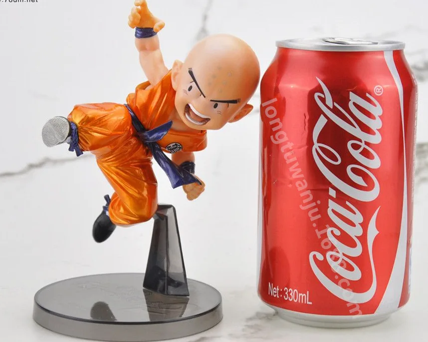 Houng Аниме Фигурка 12 см Жемчуг дракона Krillin металлик Цвет ver. ПВХ фигурка