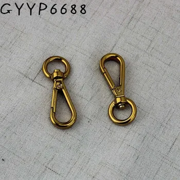 

4-30 pieces 12mm Tea gold Die-casting Trigger snap hook swivel clasp lobster claws swivel hooks hardware