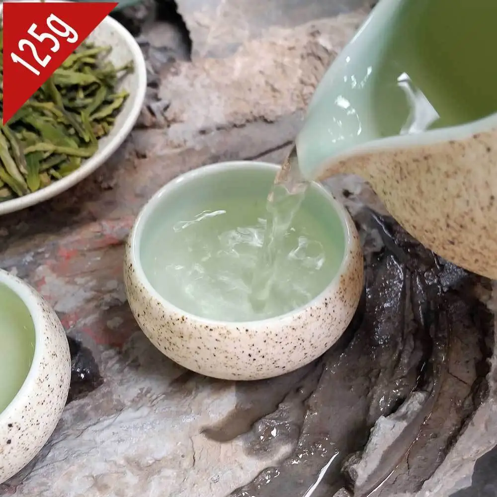 Китайский чай, зеленый чай, дракон, хорошо, китайский, весна, свежий дракон, хорошо, 125 г, подарочная упаковка, чай