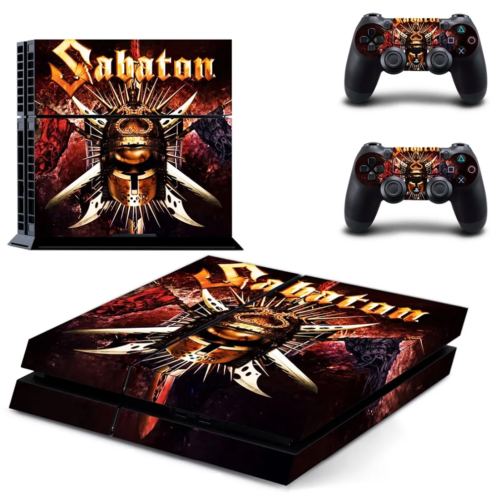 

Sabaton Vinyl Cover Decal PS4 Skin Sticker for Sony for PlayStation 4 Console & 2 Controller Skins for PS4 Accessories