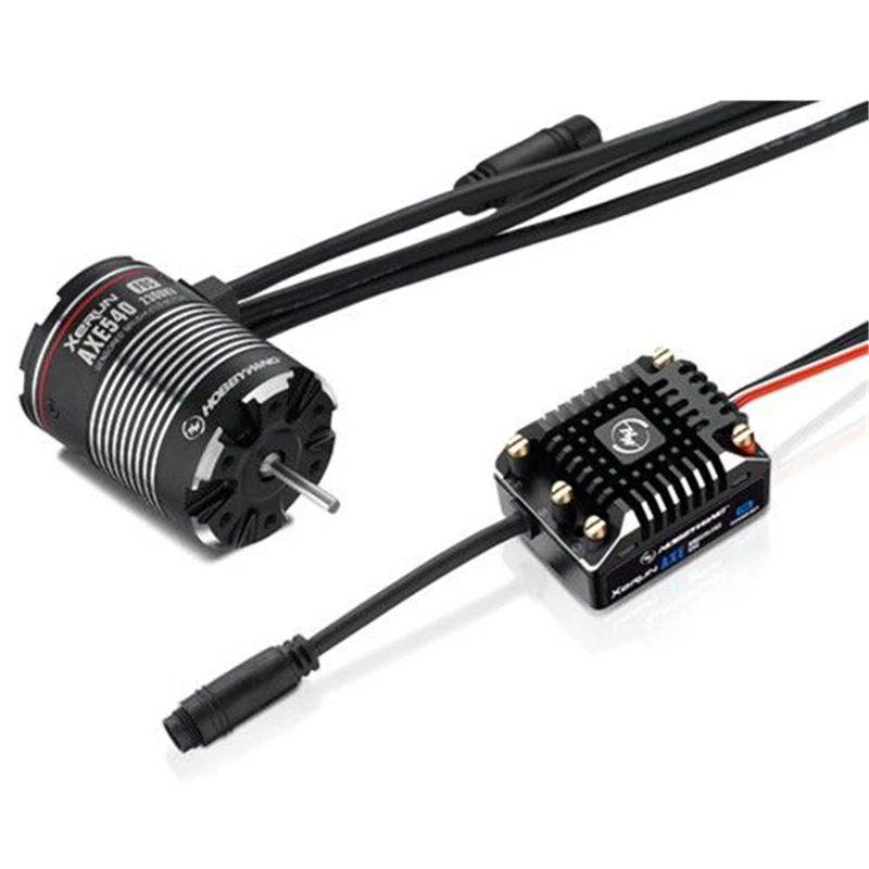 Бесщеточный двигатель Hobbywing Xerun 3300kV AXE550 FOC с датчиком мощности и ESC combo для Rock Crawler